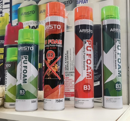 สเปรย์พียูโฟมกันเสียงสำหรับฉนวนกันความร้อน 300ml/500ml/750ml OEM