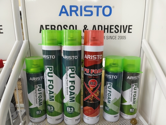 300ml/500ml/750ml PU Foam Spraying สีขาวสำหรับซีล / อุด / ฉนวน