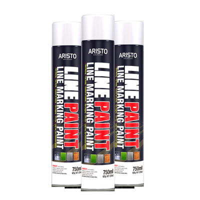 Aristo 750ml Line Marker Paint ละอองลอย Can Line Marking Spray Paint For Road